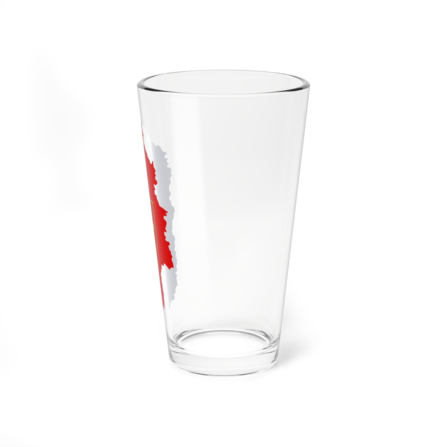 Flag-map of Khmelnytskyi Oblast (Ukraine) Pint Glass 16oz