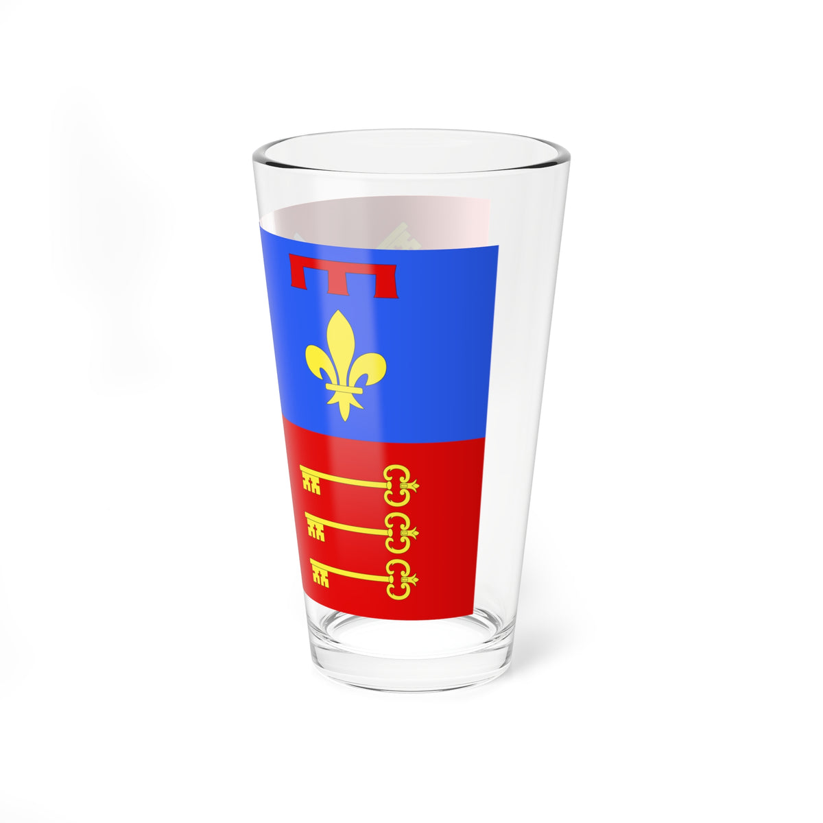 Drapeau fr departement Vaucluse (France) Pint Glass 16oz
