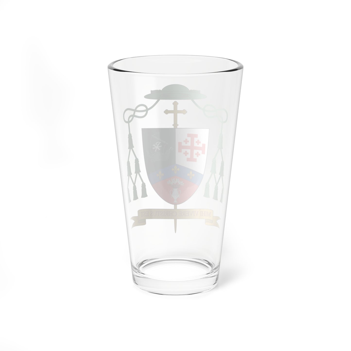 Escudo de Ginés Ramón García Beltrán (Spain) (Coat of Arms) Pint Glass 16oz