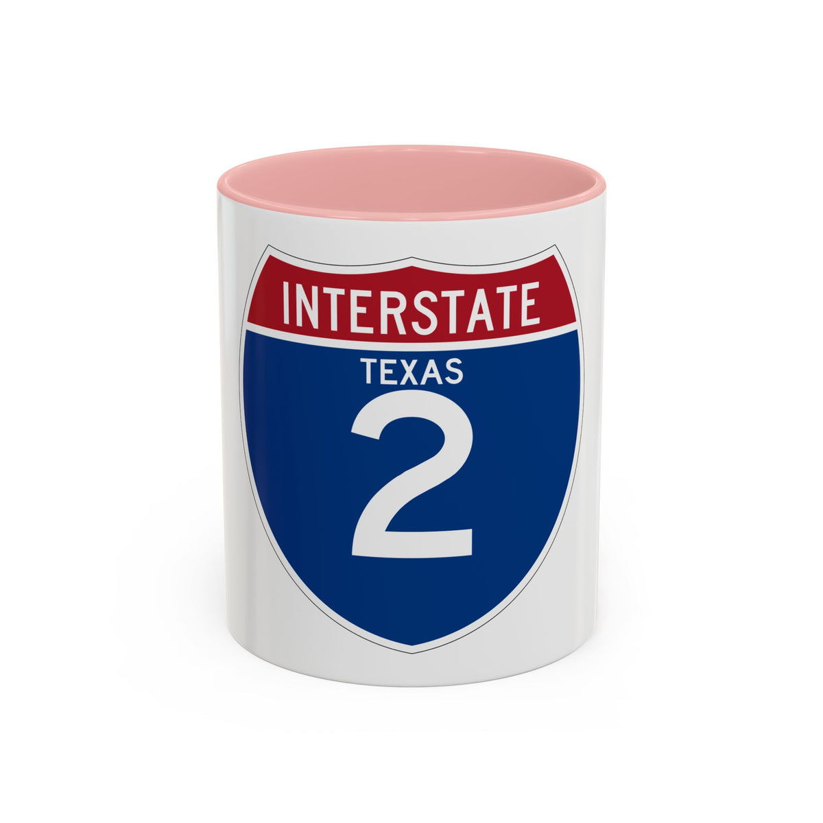 Interstate 2 (U.S. Highways) Accent Coffee Mug