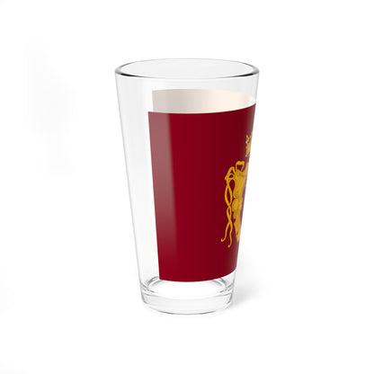 Flag of Rome with Greater Arms (Italy) Pint Glass 16oz