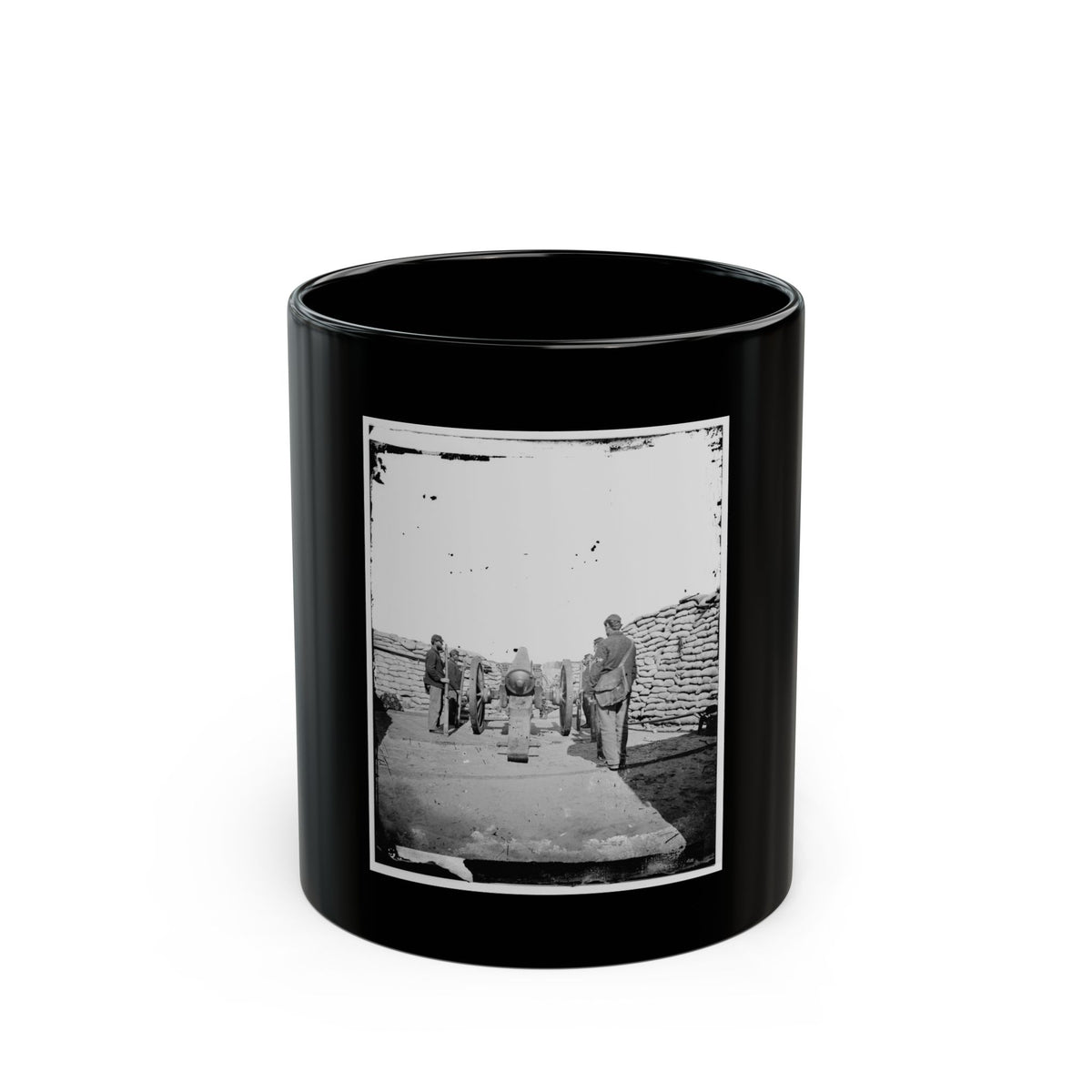 A Parrott Gun (Trained On Sumter ) (U.S. Civil War) Black Coffee Mug