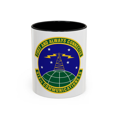 916th Communications Squadron (U.S. Air Force) Accent Coffee Mug