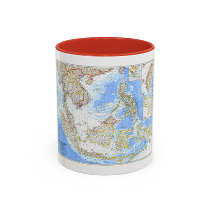 Asia - Southeast (1968) (Map) Accent Coffee Mug