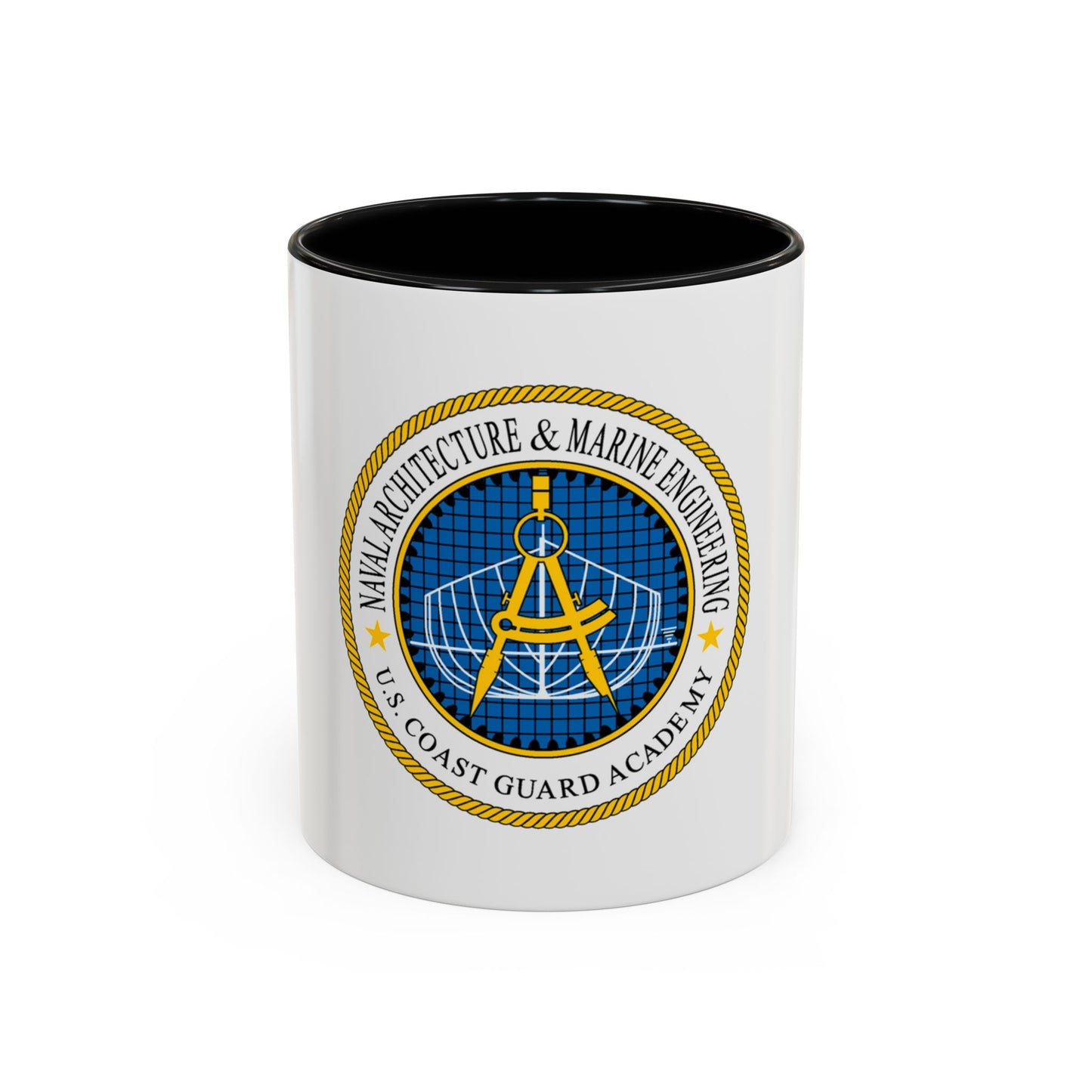 USCG Academy NA&ME (U.S. Coast Guard) Accent Coffee Mug