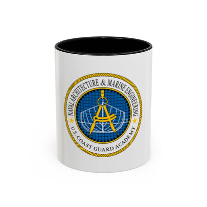 USCG Academy NA&ME (U.S. Coast Guard) Accent Coffee Mug