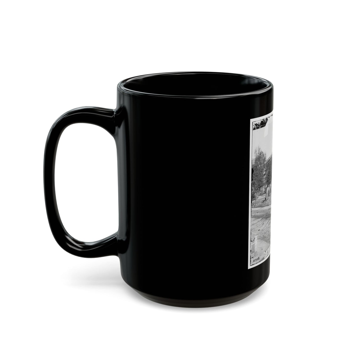 Atlanta, Ga. City Hall; Camp Of 2d Massachusetts Infantry On The Grounds (U.S. Civil War) Black Coffee Mug