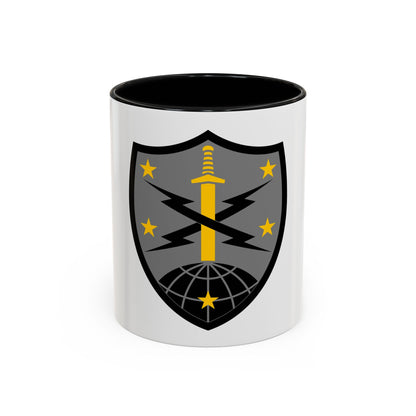 91 Cyber Brigade 2 (U.S. Army) Accent Coffee Mug