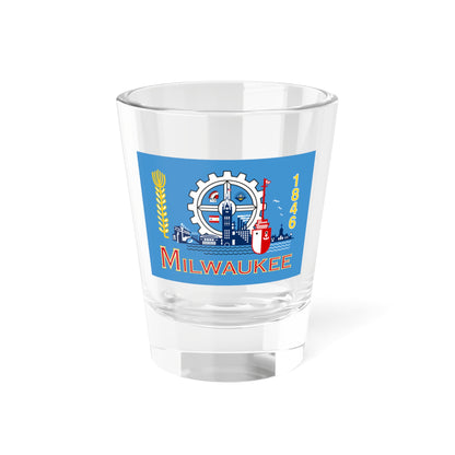 Flag of Milwaukee Wisconsin (United States) Shot Glass 1.5oz