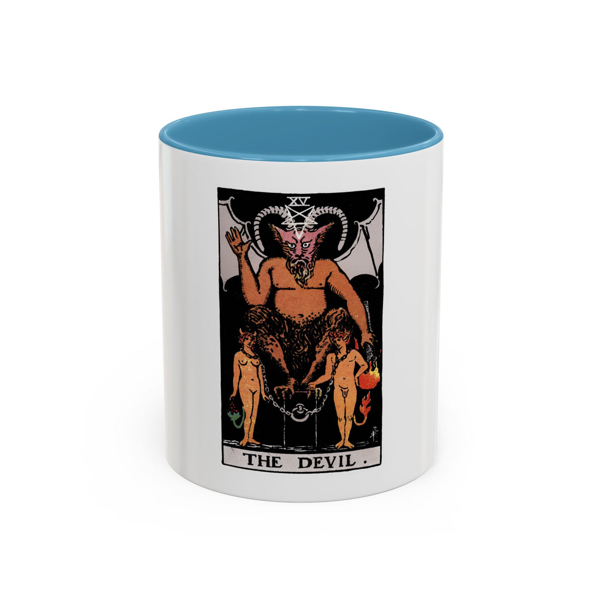 The Devil (Tarot Card) Accent Coffee Mug
