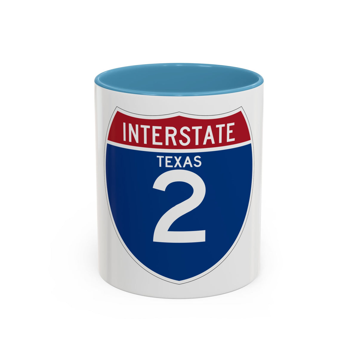 Interstate 2 (U.S. Highways) Accent Coffee Mug