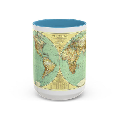 World Map (1935) (Map) Accent Coffee Mug