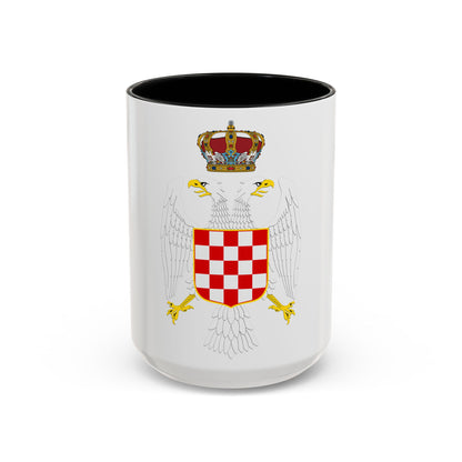 Greater coat of arms of the Banate of Croatia - Accent Coffee Mug