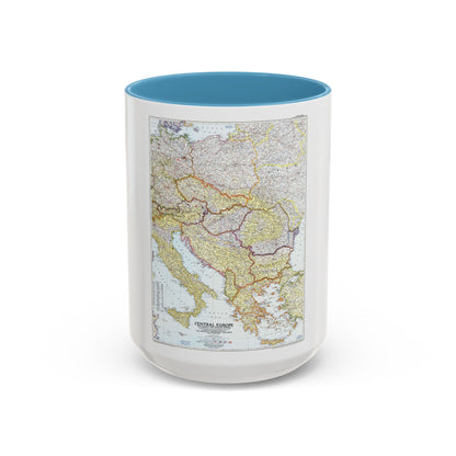 Europe - Central & the Balkan States (1951) (Map) Accent Coffee Mug