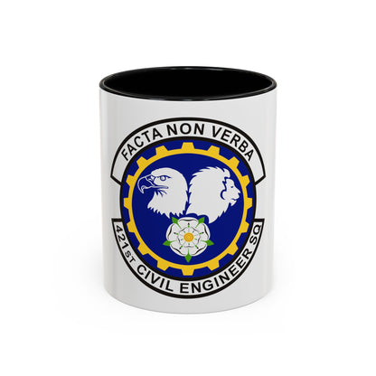 421st Civil Engineer Squadron (U.S. Air Force) Accent Coffee Mug