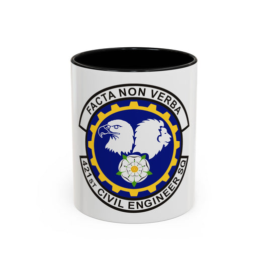 421st Civil Engineer Squadron (U.S. Air Force) Accent Coffee Mug