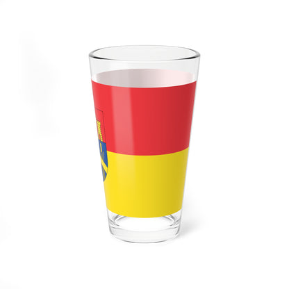 Flag of Dombovar variant (Hungary) Pint Glass 16oz