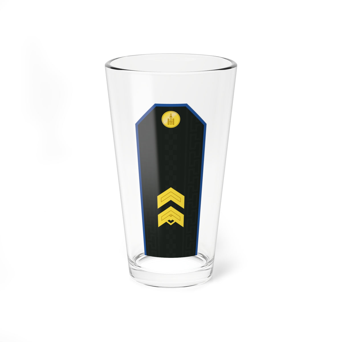 Mongolian Air force SGT service (Mongolia) (Military Rank) Pint Glass 16oz