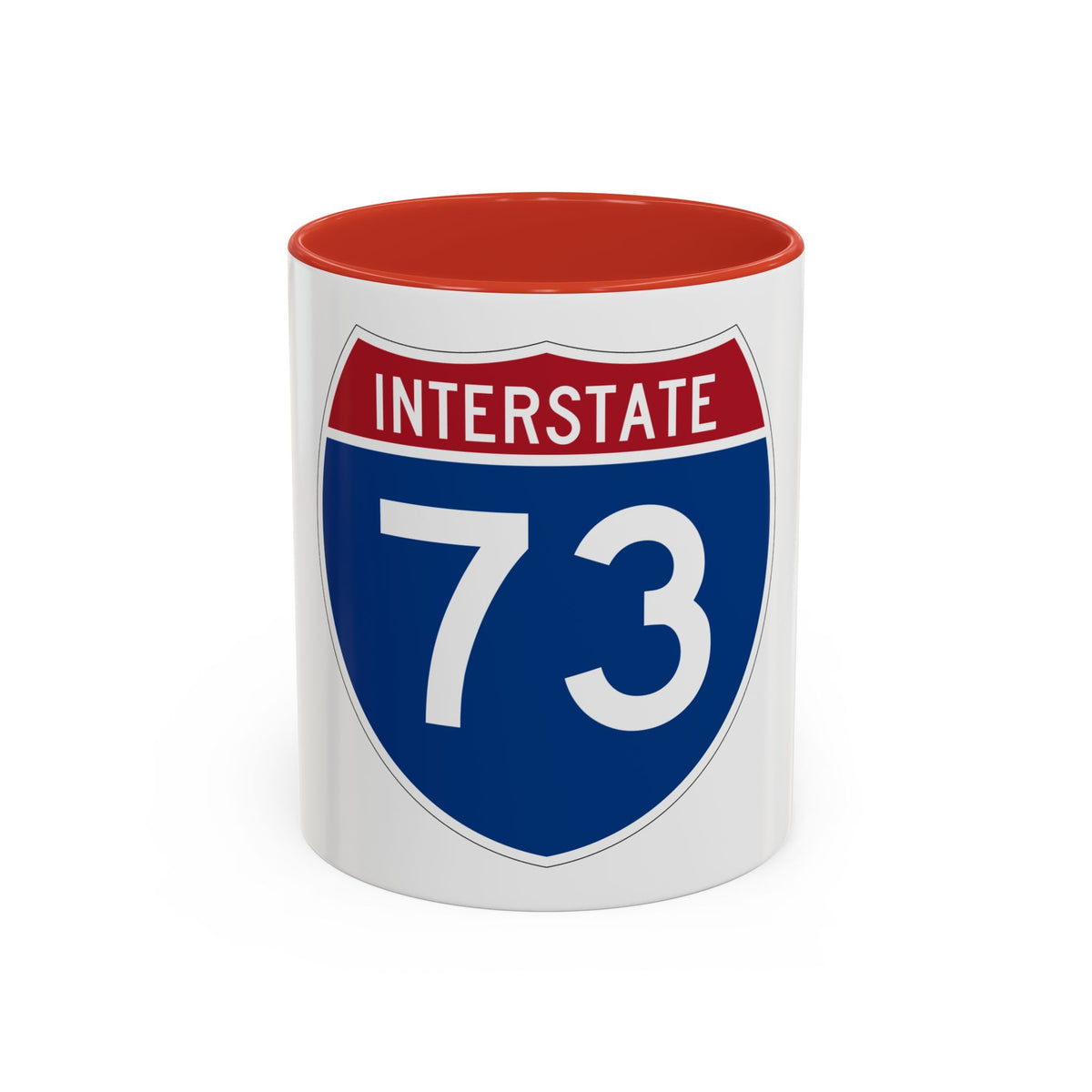 Interstate 73 (U.S. Highways) Accent Coffee Mug
