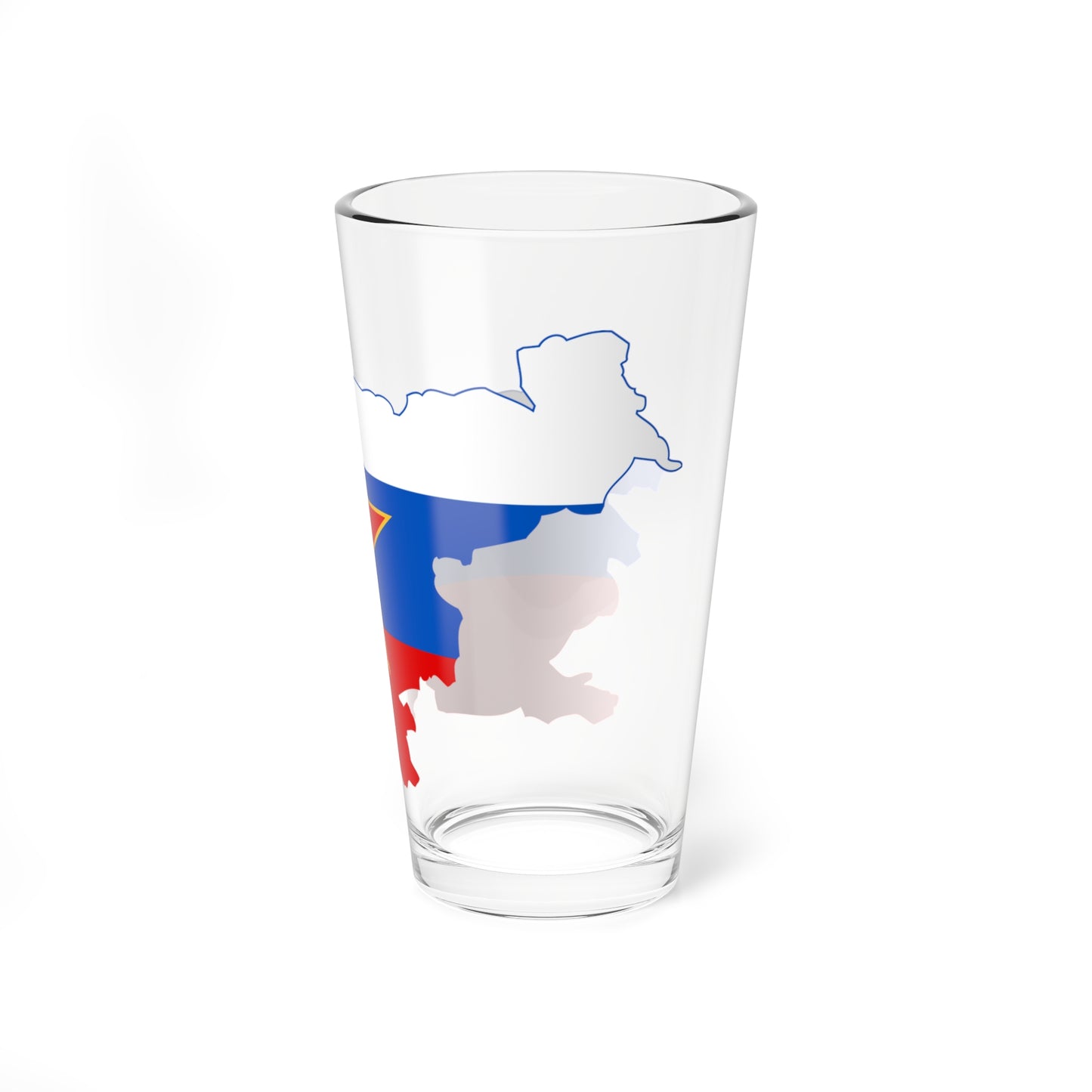 Flag map of Slovenia 1945-1991 (Slovenia) Pint Glass 16oz