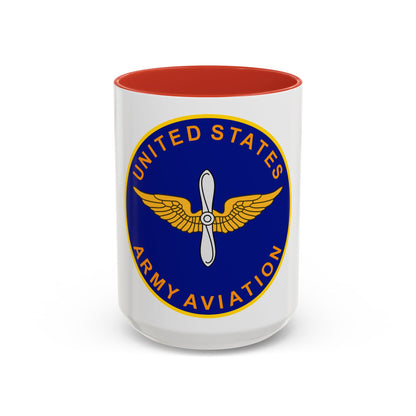 United States Aviation Branch (U.S. Army) Accent Coffee Mug
