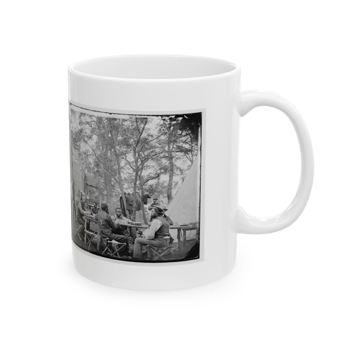 Cumberland Landing, Va. Secret Service Men At Foller's House (U.S. Civil War) White Coffee Mug