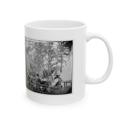 Cumberland Landing, Va. Secret Service Men At Foller's House (U.S. Civil War) White Coffee Mug