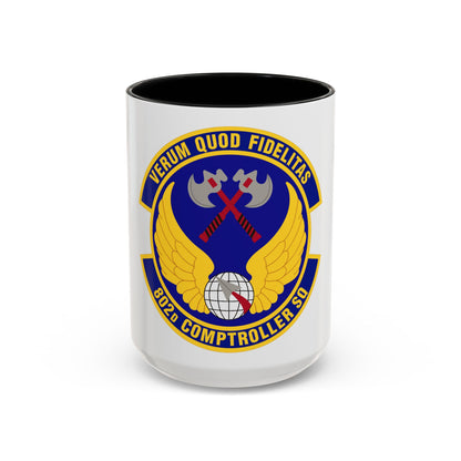 802d Comptroller Squadron (U.S. Air Force) Accent Coffee Mug