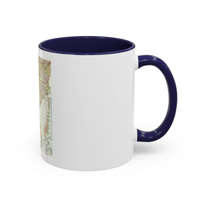 USA - Southeastern (1958) (Map) Accent Coffee Mug