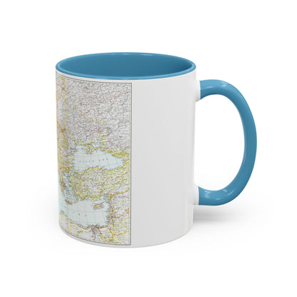 Europe, Central & Mediterranean Sept-1st (1939) (Map) Accent Coffee Mug