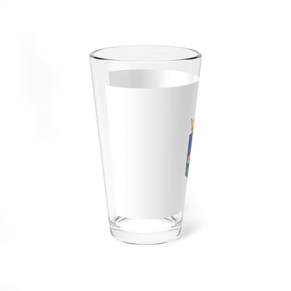 Flag of Ujtelek variant (Hungary) Pint Glass 16oz