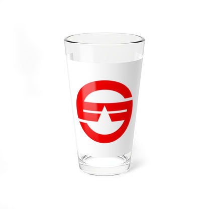 Flag of Hirata Shimane 1955-2005 (Japan) Pint Glass 16oz