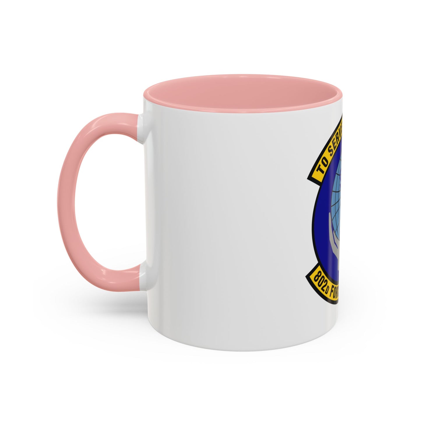 802d Force Support Squadron (U.S. Air Force) Accent Coffee Mug