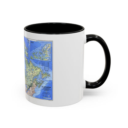 Canada (1985) (Map) Accent Coffee Mug