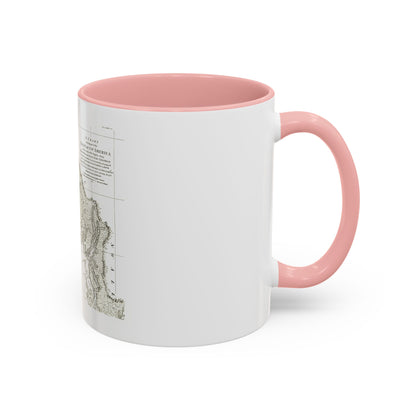 America - NorthWest Coast (1899) (Map) Accent Coffee Mug