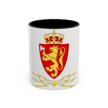 Coat of arms of the Norwegian Telegraph Administration - Accent Coffee Mug