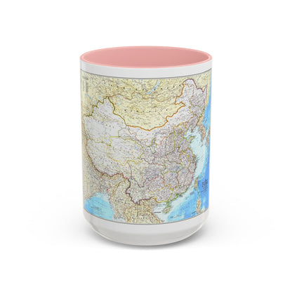 China - The People's Republic (1980) (Map) Accent Coffee Mug