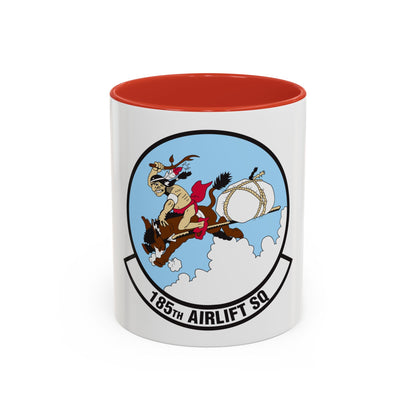 185 Airlift Squadron (U.S. Air Force) Accent Coffee Mug