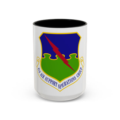 4 Air Support Operations Group USAFE (U.S. Air Force) Accent Coffee Mug