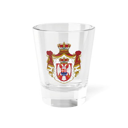 Coat of arms of the Kingdom of Yugoslavia - Shot Glass 1.5oz