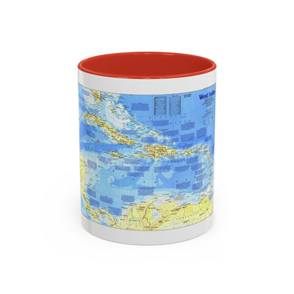 West Indies 1 (1987) (Map) Accent Coffee Mug