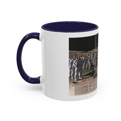 Space - Teammates in Mankind's Greatest Adventure (1973) (Map) Accent Coffee Mug
