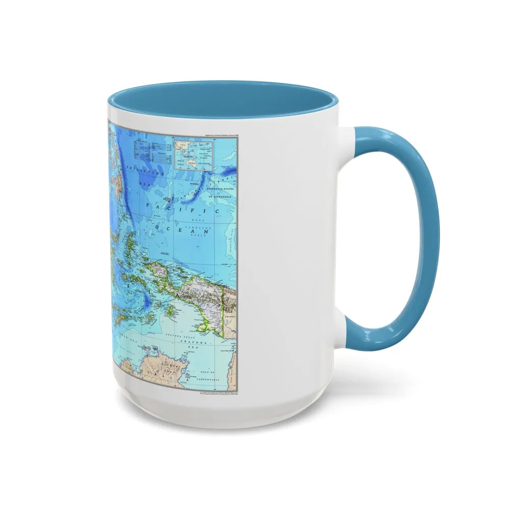 Indonesia 1 (1996) (Map) Accent Coffee Mug-Go Mug Yourself