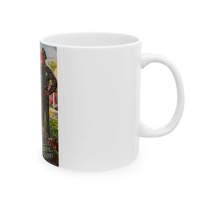 Fiction Illustration in Saturday Evening Post (1) - White Coffee Mug-Go Mug Yourself