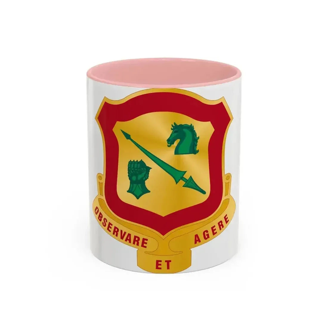 170th Antiaircraft Artillery Battalion (U.S. Army) Accent Coffee Mug 11oz Pink - Go Mug Yourself