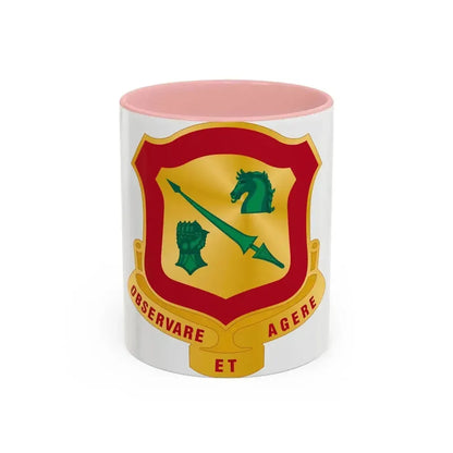 170th Antiaircraft Artillery Battalion (U.S. Army) Accent Coffee Mug 11oz Pink - Go Mug Yourself
