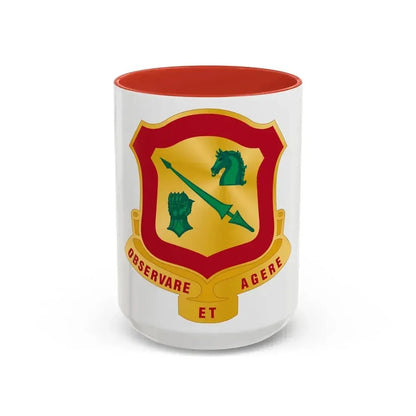 170th Antiaircraft Artillery Battalion (U.S. Army) Accent Coffee Mug 15oz Red - Go Mug Yourself