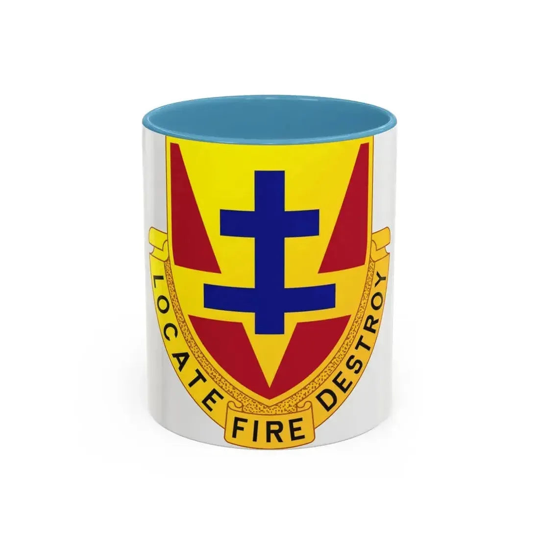 170th Artillery Regiment (U.S. Army) Accent Coffee Mug 11oz Light Blue - Go Mug Yourself