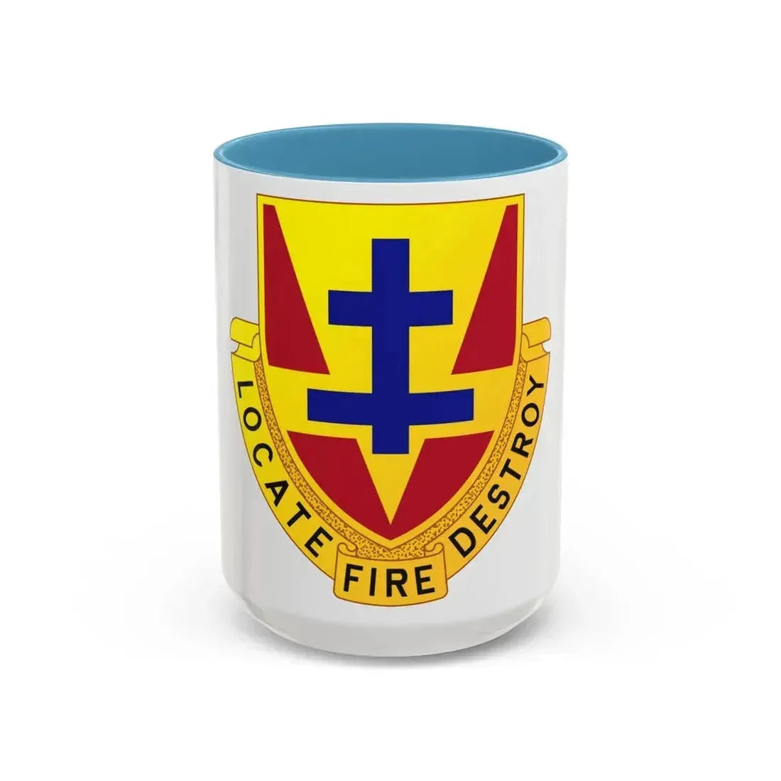 170th Artillery Regiment (U.S. Army) Accent Coffee Mug 15oz Light Blue - Go Mug Yourself