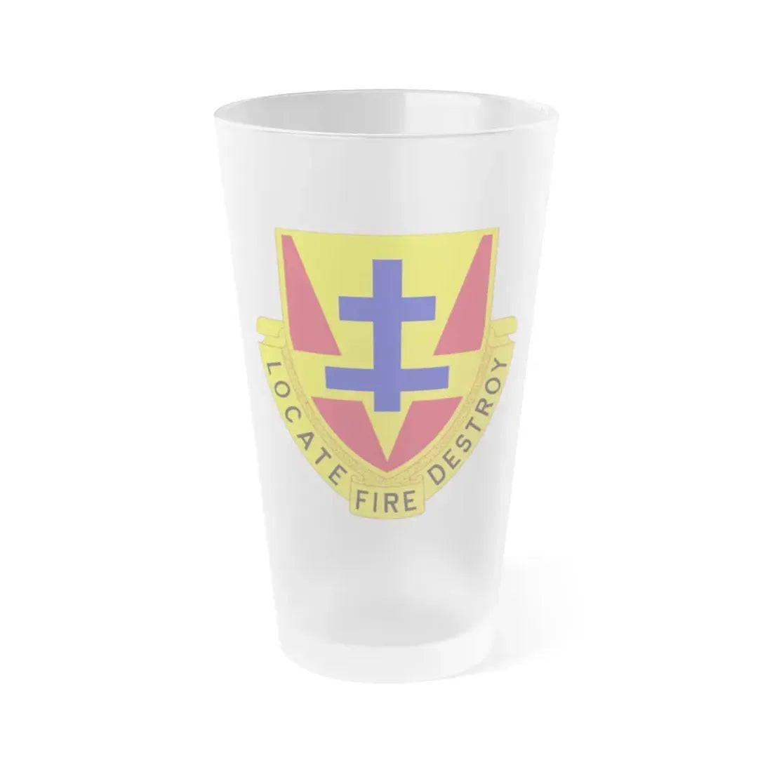 170th Artillery Regiment (U.S. Army) Frosted Pint Glass 16oz Default Title - Go Mug Yourself